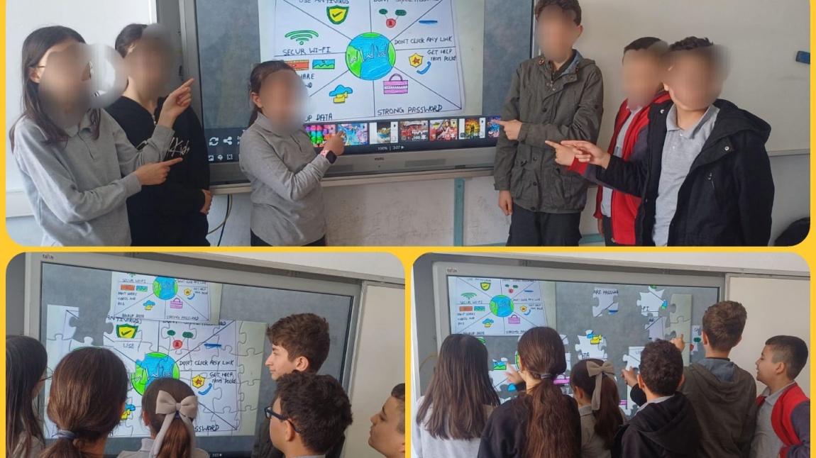 e Twinning Projemizin Güvenli İnternet Günü Etkinlikleri